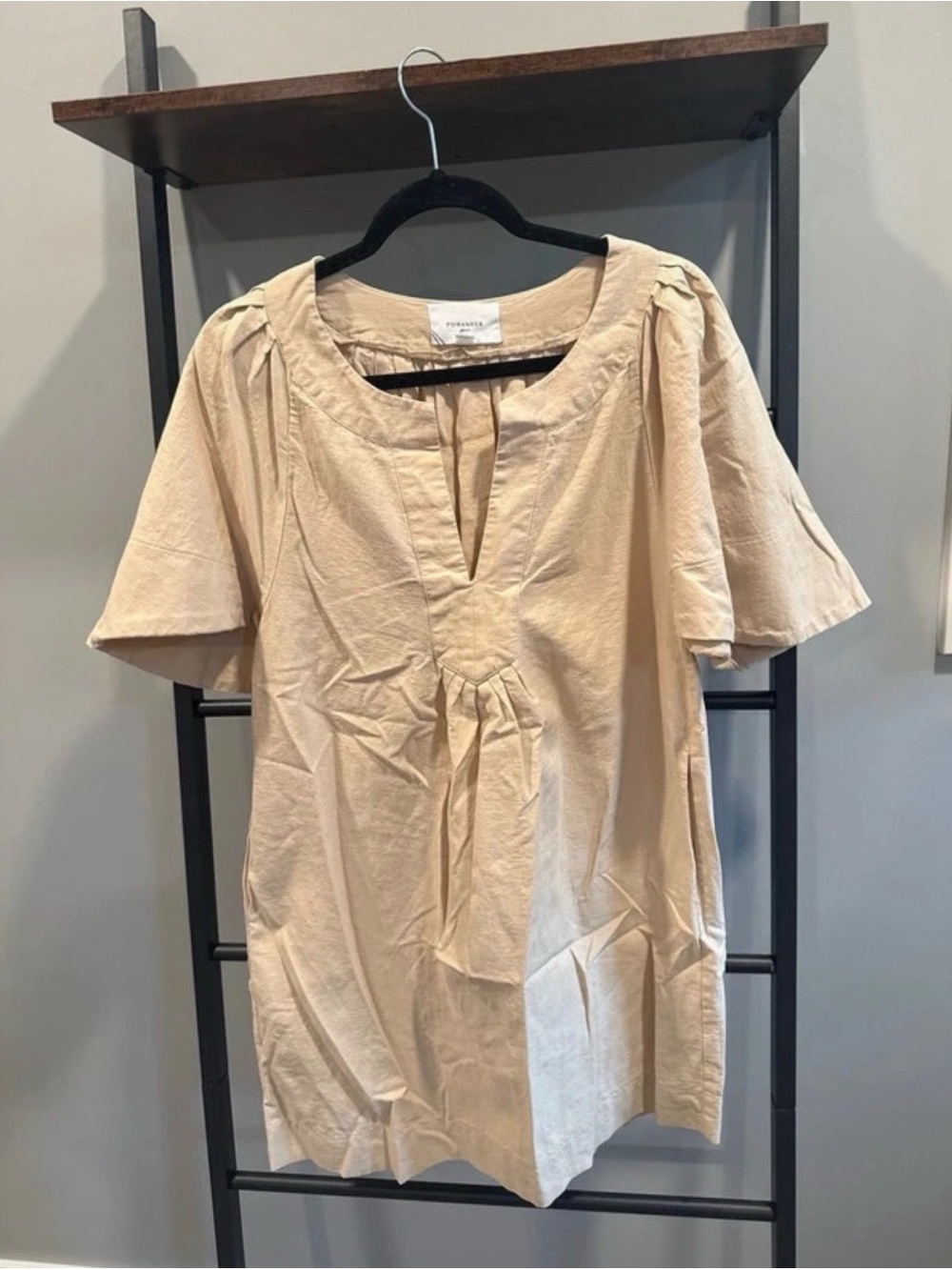 Light Beige Women’s Short Sleeve Pomander Place Finley Dress